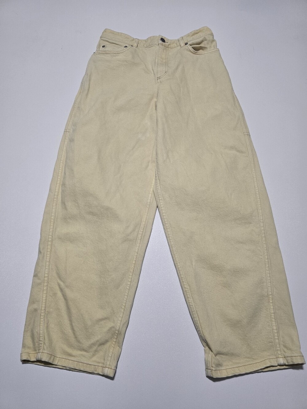 Tanya Taylor Yellow Ollie Jeans Size 6 - Picture 2 of 14